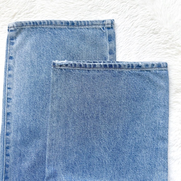 HIDDEN Dad Jean High Rise Wide Straight Leg Distressed 100% Cotton Jeans - Picture 12 of 12